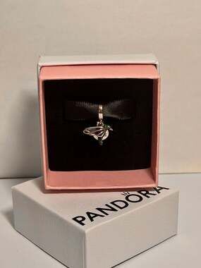 Pandora Hummingbird Double Dangle Charm S925 ALE